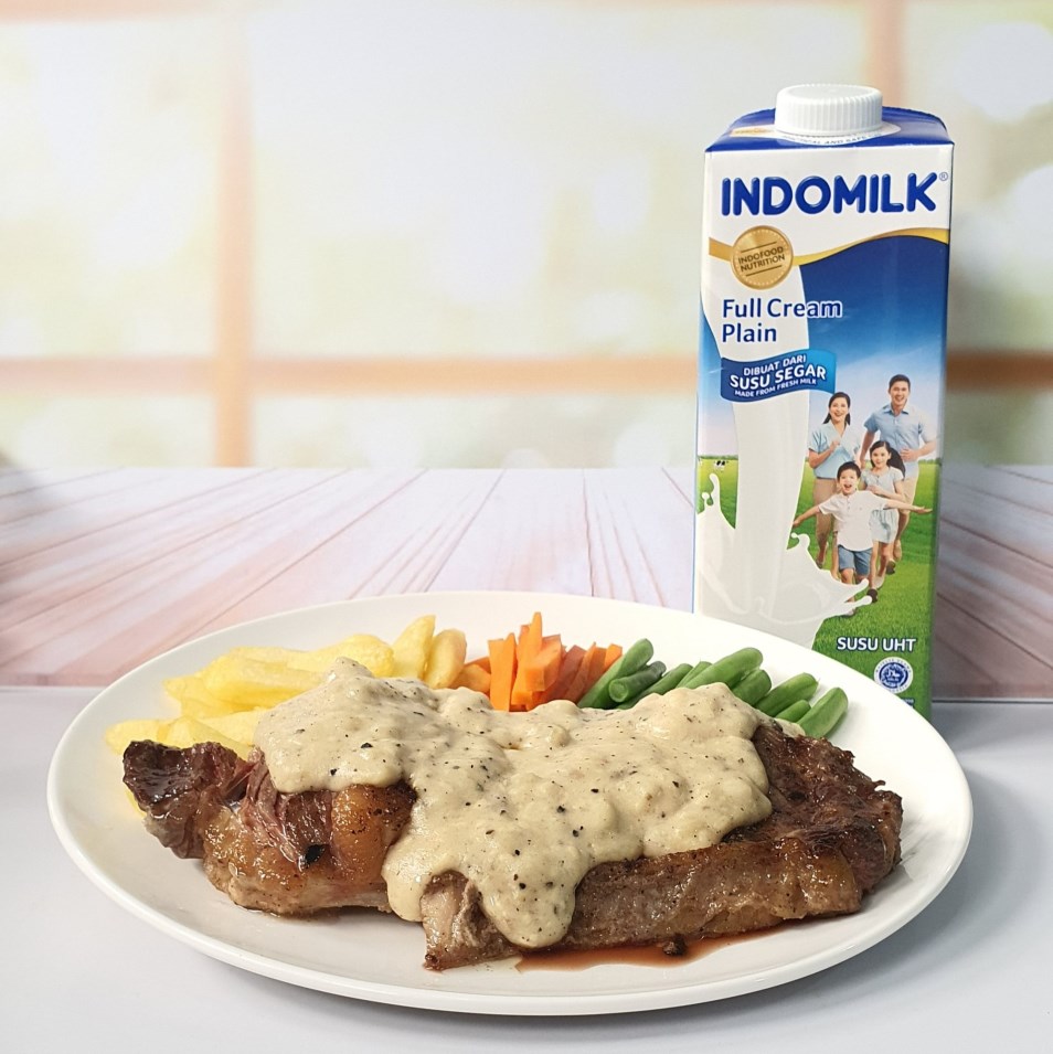 Sirloin Steak Saus Susu