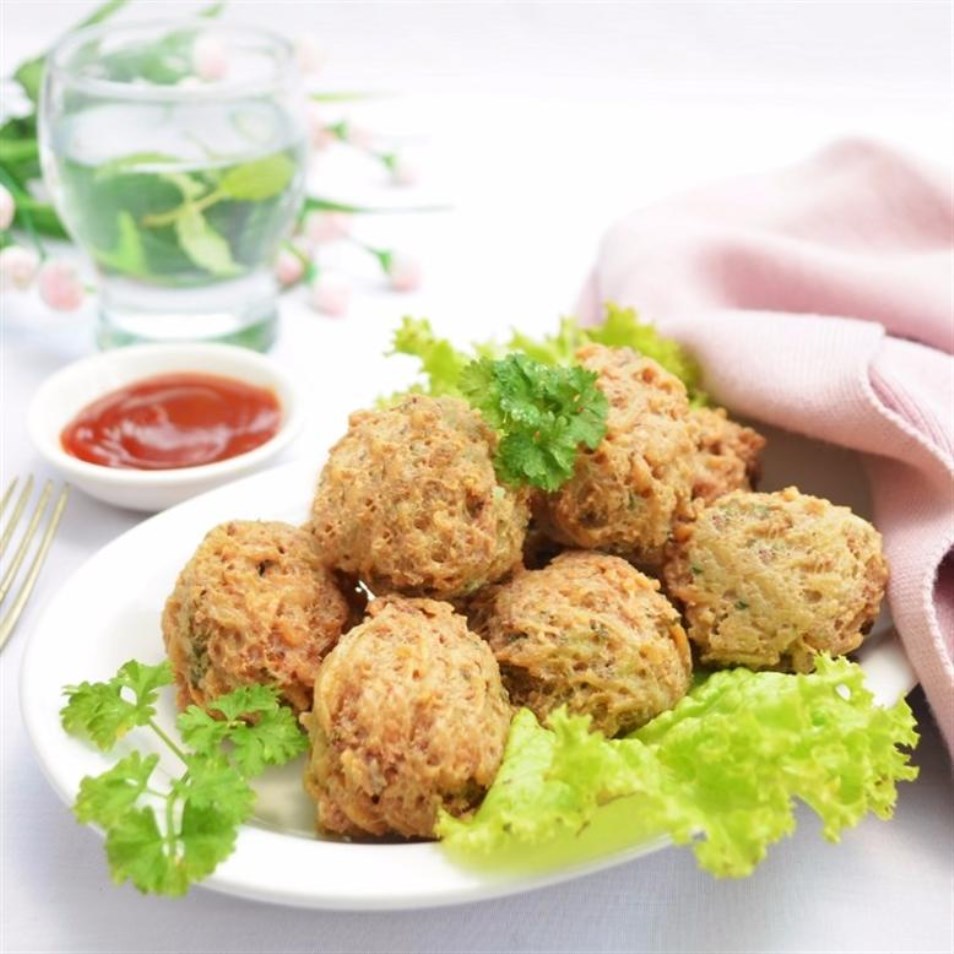 Bakso Goreng Saus Tomat