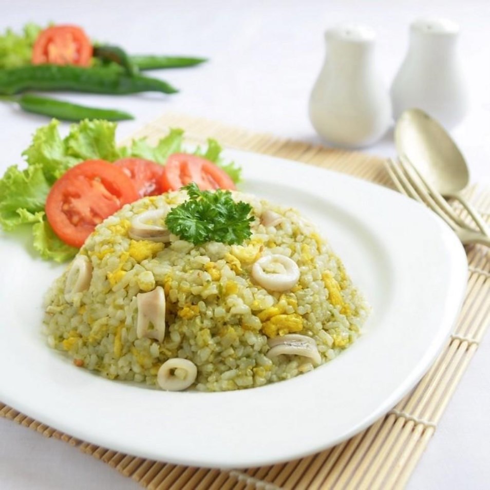 Nasi Goreng Cumi-Cumi Hijau