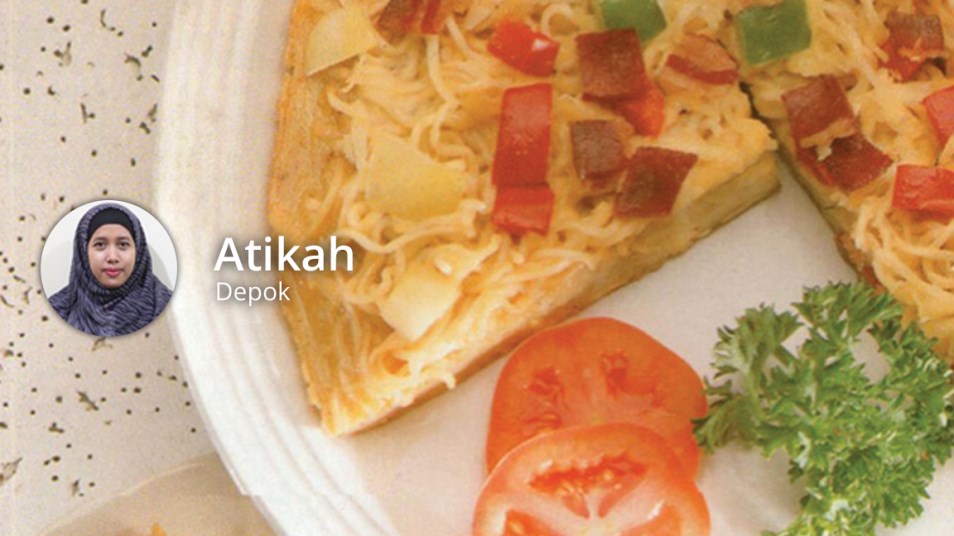 Pizza Mie Telur ala Ibu Atikah