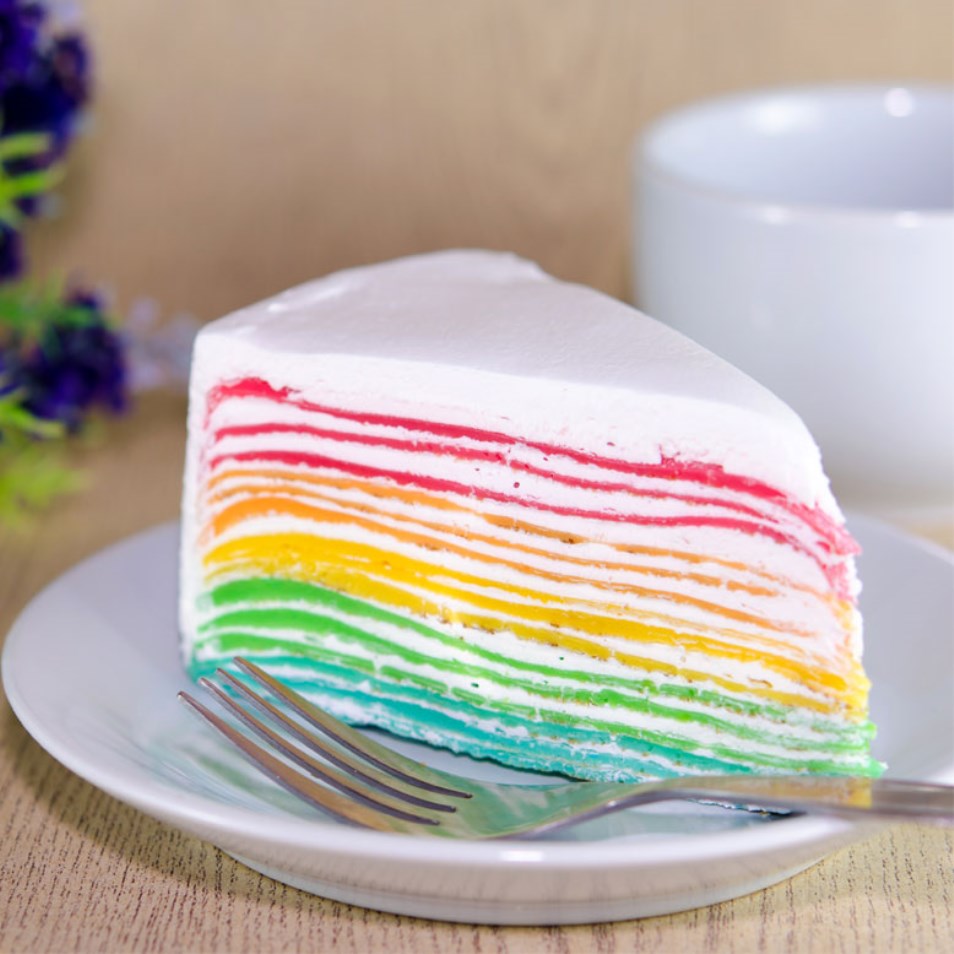 Rainbow Chiffon Cake