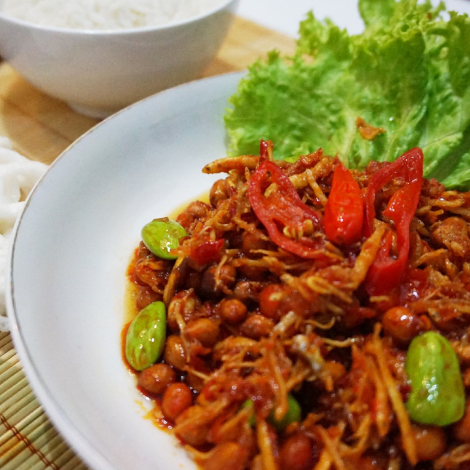 Sambal Balado Teri Kacang Petai